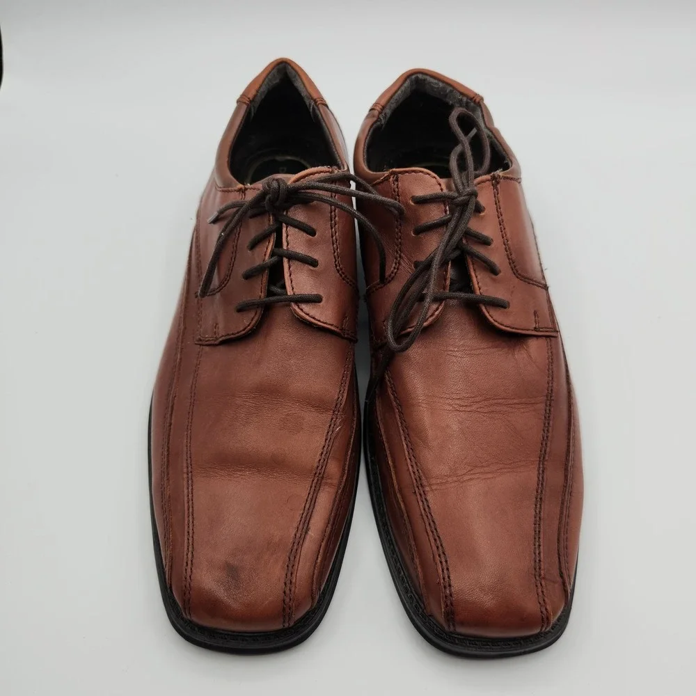 Dockers Endow 90-27242 Oxford Men's US‎ 9M Brown Leather Square Toe Dress Shoes